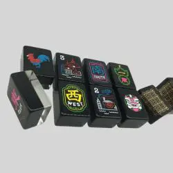 Custom Multi Color Logo Mahjong Set - Translucent Tiles