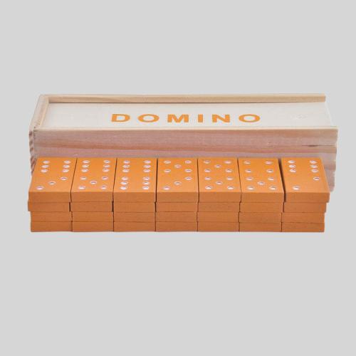 Double Six Dominoes Set - Wooden, Storage Tin, Family & Kids (8+)