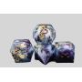 Custom DND Resin Dice - Sharp Edge Swirl