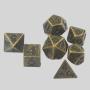6mm Metal Dice Set - D&D RPG Dice (7pcs)