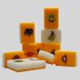 Custom 27x19x10mm Acrylic Mahjong Tiles