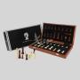 15 Inch Magnetic Mahogany Chess Set - Portable Travel Game