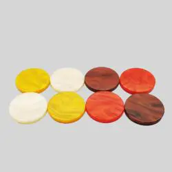 Custom Marbled Resin Game Pieces - Personalized Chess Tokens