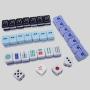 Mini ABS Mahjong Set, Custom Travel, PVC Box, 144 Tiles