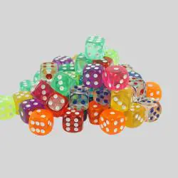 Acrylic Round Corner Dice - Customizable Gambling Dice
