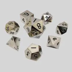 Custom Polyhedral Metal D&D Dice Set - Wholesale Zinc Alloy Dice