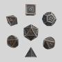 DND Metal Dice Set 7pcs Polyhedral Retro Gaming Dice