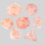 Custom Gemstone D&D Dice - Pink Crystal RPG Tabletop Dice