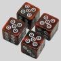 Acrylic Dice Set - Red Resin D6 Polyhedral Dice