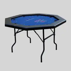 Octagonal Poker Table, Folding Metal Legs, Cheap MDF Poker Table