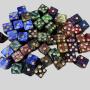 Custom Gemstone Dice Set - Colorful, Engraved, Casino Games