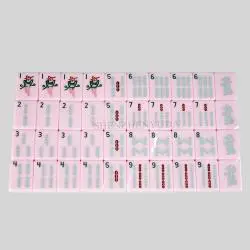 Custom Pink Blue Mahjong Set - Acrylic Box Gift Travel Game