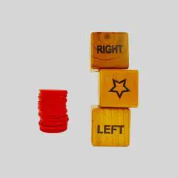 Wood Dice Set 3.5 Inch - 6 Wooden Dices