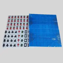 Mahjong Tiles Set - 30mm Melamine Pink Blue
