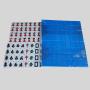 Mahjong Tiles Set - 30mm Melamine Pink Blue