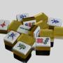 Luxury Silver & Gold Mahjong Set - JiaYi 40mm Table Game