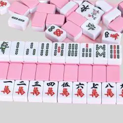 Colored Mahjong Tiles Set - 40mm Rummy Game