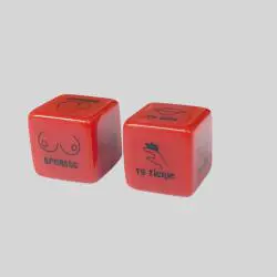 Delove SM Fun Dice - Red Acrylic Sex Toys