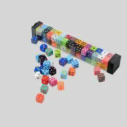 Custom Acrylic Dice Set - Bulk, Logo Printing, Kemake