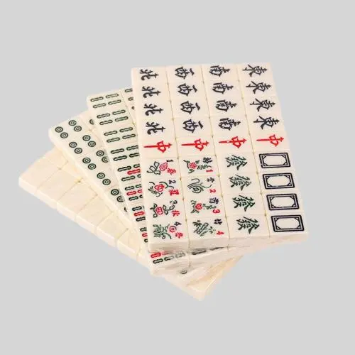 Travel Mini Mahjong Tiles Set - 24/26/28/30mm Bicolor Travel Mini Mahjong Tiles Set - 24/26/28/30mm Bicolor