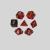 Transparent Red Black