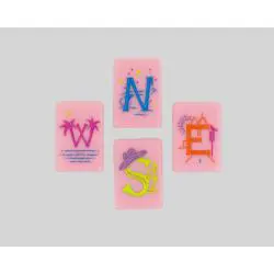 Pink Melamine Mahjong Board Game - Family Strategy Gift