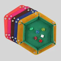 Junnuo Dice Tray Storage Tray - Hexagon Folding Mat