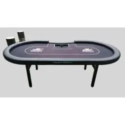 Folding Poker Table - Customizable Texas Holdem Casino Table