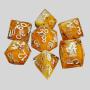 Handmade Resin D&D Dice Set - Flower & Bee Garden Dice