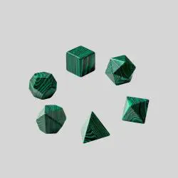 Natural Stone Dice, Jade Games, Blue Turquoise Gemstone Crafts
