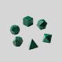 Natural Stone Dice, Jade Games, Blue Turquoise Gemstone Crafts