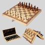 Wooden Foldable Chess Set - Kids & Adults Tabletop Game