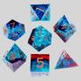 Custom Resin Dice - Purple D&D Dragon Game Dice