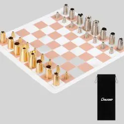 Luxury Metal Mini Chess Set - Outdoor Travel Chess Boards