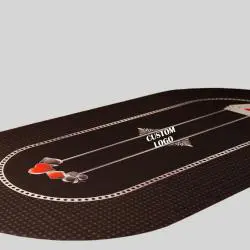 Custom Poker Table Mat - Texas Holdem, 10 Player, Neoprene Mat