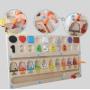 Wooden Color Number Maze Sorting Puzzle Toys for Kids 3 in 1