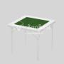BenBest White Folding Plastic Dining Table - 90x90cm