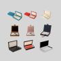Luxury Black PU Leather Dominoes Box Set - BG-2467