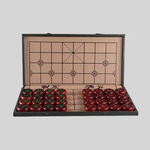 Chinese Sandalwood Chess Set - Polished, DIY Tray Chinese Sandalwood Chess Set - Polished, DIY Tray