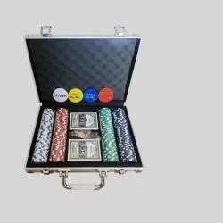 Large Number Baccarat Mahjong Poker Chips - 200 Pieces Clear Coins