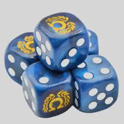 Customized Marbled Dice Set - Acrylic Resin D6