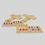 Custom Wooden Rummy Tiles Set with Racks - Travel Game Custom Wooden Rummy Tiles Set with Racks - Travel Game