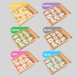 Wooden Digital Sudoku Puzzle Board Game - Educational Toy