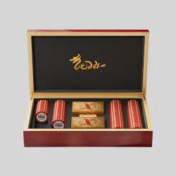 Luxury Wood Poker Chip Gift Box - TANCY New Year Gift Storage Box