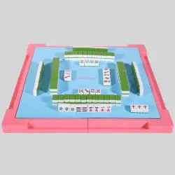 Gibbon ET-236002 Pink Family Mahjong Set - 4 Player Game