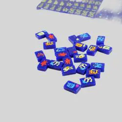 YUDA American Custom Mini Mahjong Tiles Game Set
