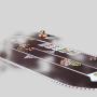 Custom Poker Table Mat - Texas Holdem, 10 Player, Neoprene Mat