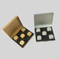 Custom Black Metal D6 Dice - Wholesale Bulk Aluminium Steel Dice