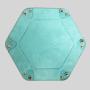 Hexagonal Dice Tray Storage Box - PU Leather Velvet