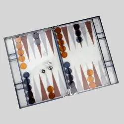 Luxury Folding Acrylic Backgammon Set - Travel Game